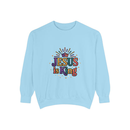 Jesus is King sweatshirt | Christian faith graphic crewneck