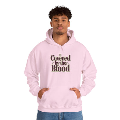 Covered by the Blood Hoodie — Christian Faith Graphic Sweatshirt