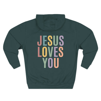 Jesus Loves You Hoodie| Pastel Faith Graphic Hoodie