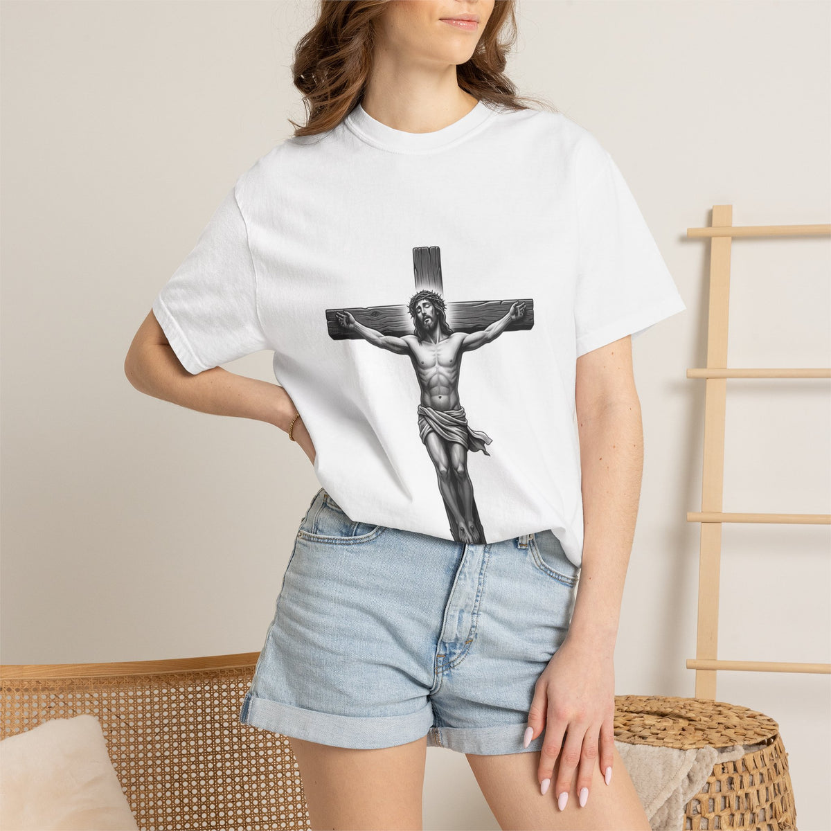 Crucified Jesus Cross T-shirt | Religious Christian Apparel