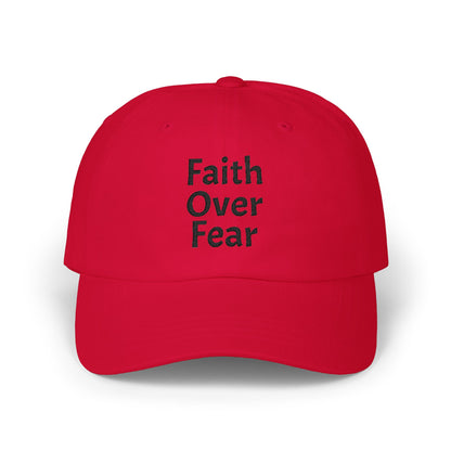 Faith Over Fear Dad Cap | Embroidered Christian Hat