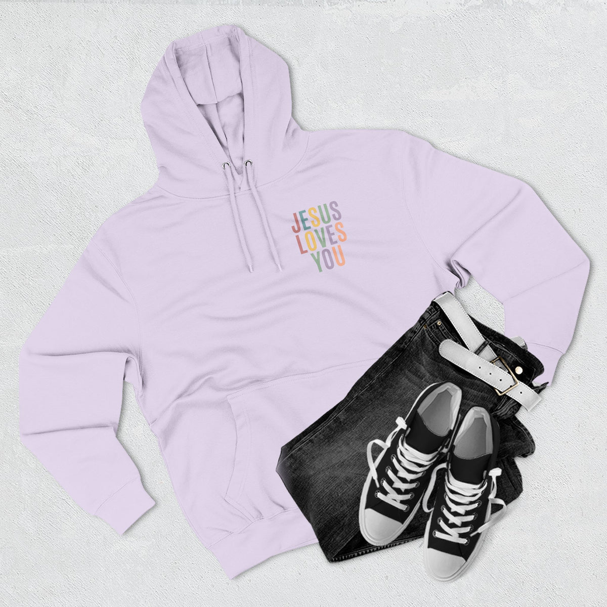 Jesus Loves You Hoodie| Pastel Faith Graphic Hoodie