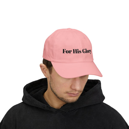 For His Glory Dad Cap | Christian Faith Embroidered Hat