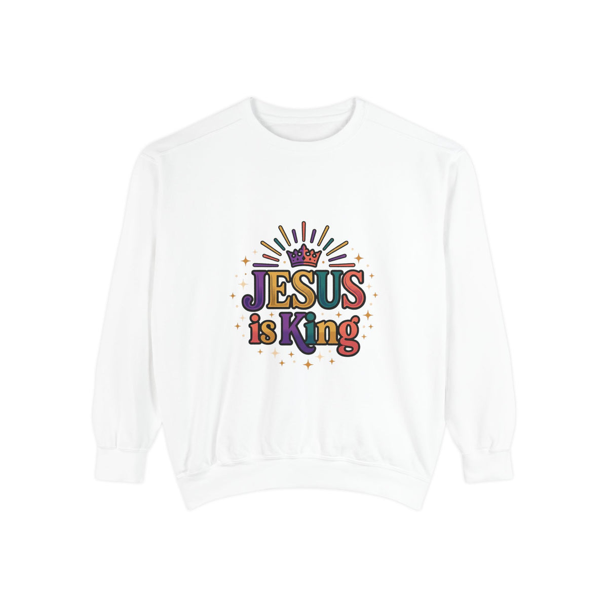 Jesus is King sweatshirt | Christian faith graphic crewneck