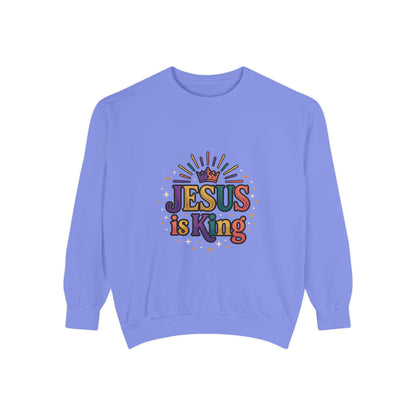Jesus is King sweatshirt | Christian faith graphic crewneck