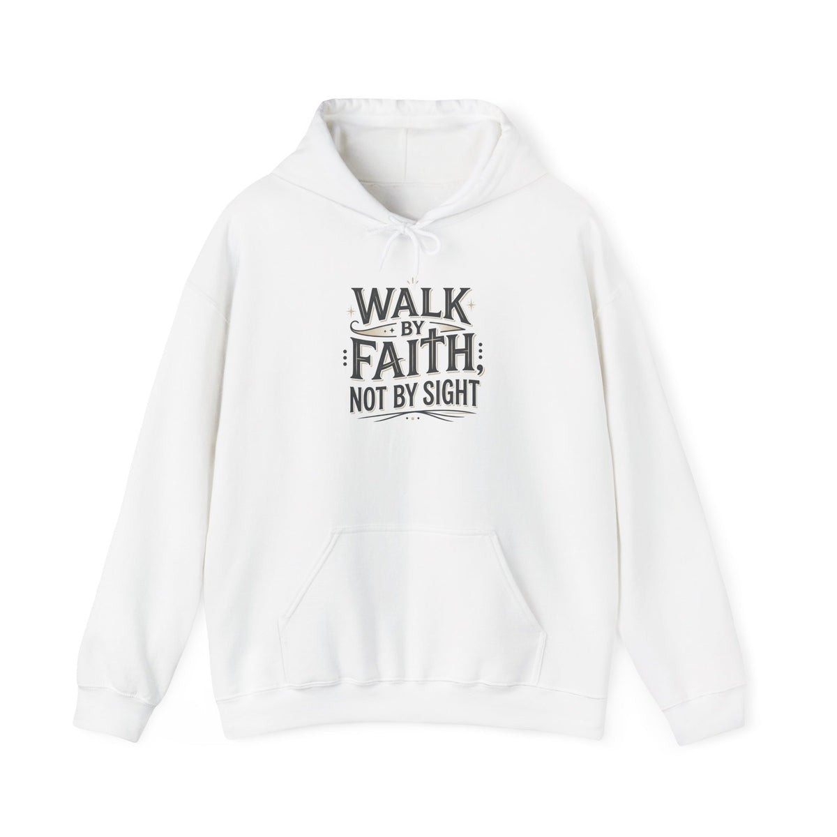 Walk By Faith Hoodie Christian Inspirational Pullover Sweatshirt Hoodie