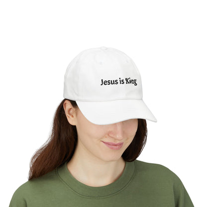 Jesus Is King Dad Cap | Christian Faith Baseball Hat