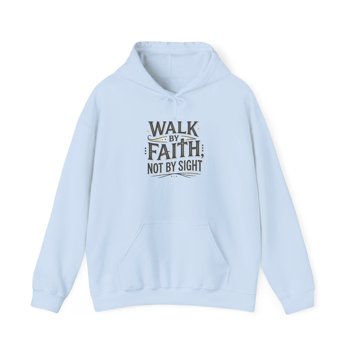 Walk By Faith Hoodie Christian Inspirational Pullover Sweatshirt Hoodie