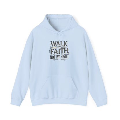 Walk By Faith Hoodie Christian Inspirational Pullover Sweatshirt Hoodie