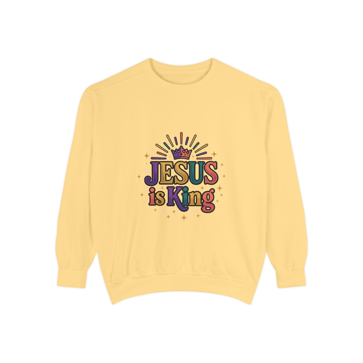 Jesus is King sweatshirt | Christian faith graphic crewneck