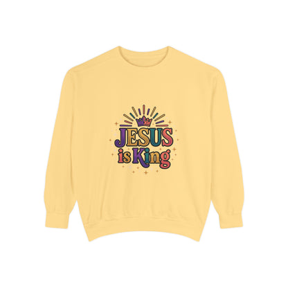 Jesus is King sweatshirt | Christian faith graphic crewneck