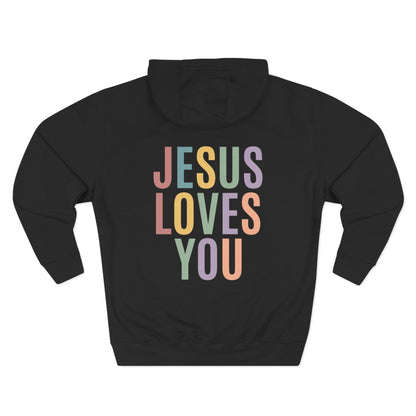 Jesus Loves You Hoodie| Pastel Faith Graphic Hoodie