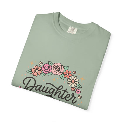 Daughter of Christ floral wreath T-shirt | Christian faith tee