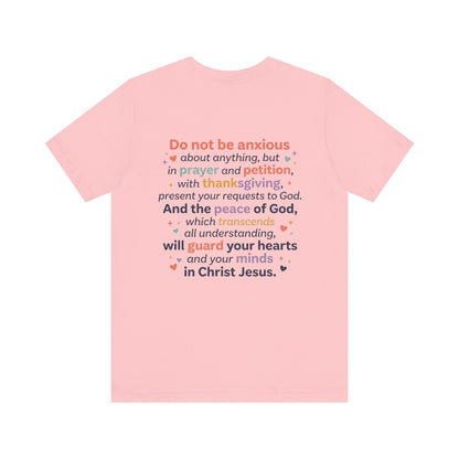 Philippians 4:6-7 Scripture T-Shirt | Bible Verse Tee, Prayer and Thanksgiving Design
