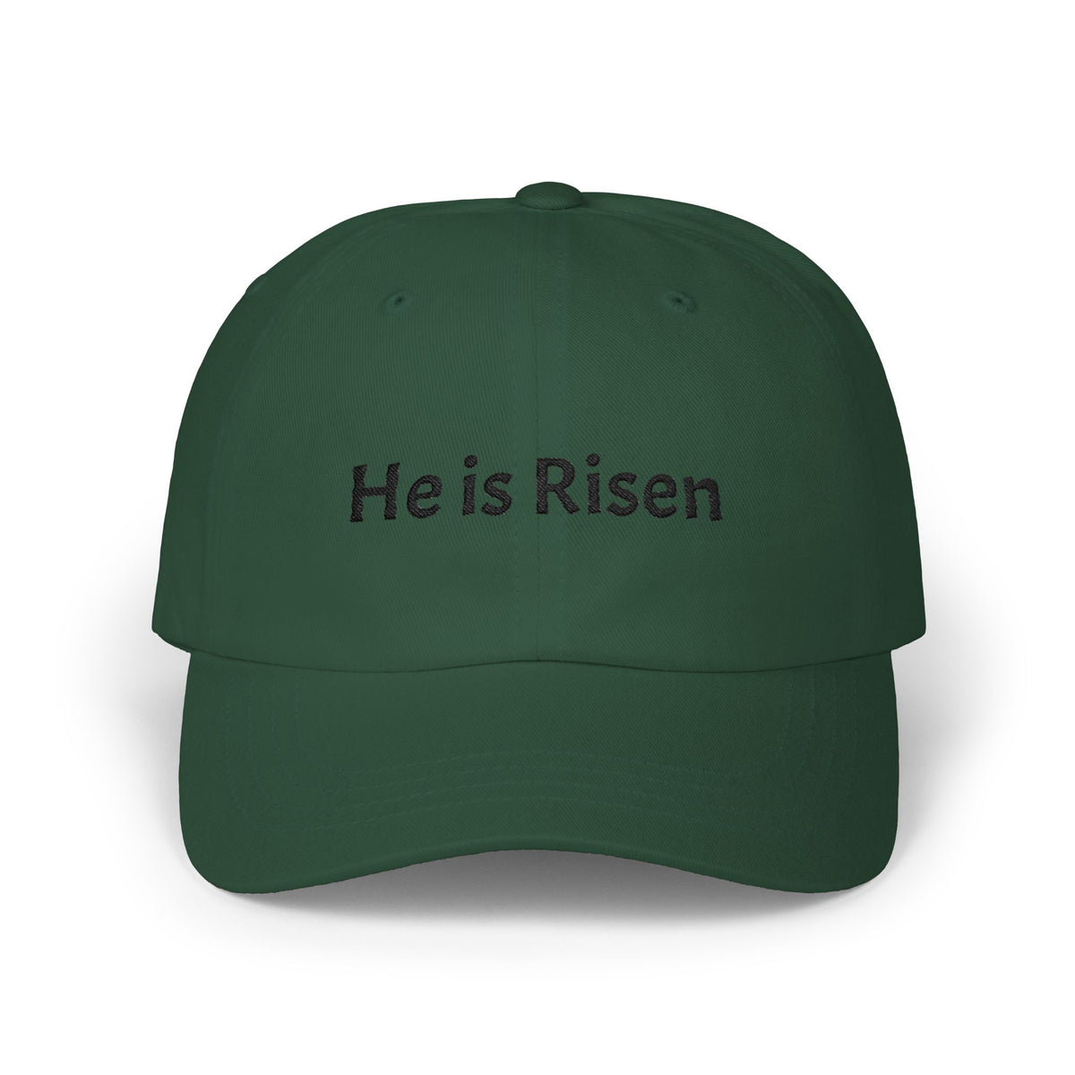 He is Risen Classic Dad Cap | Christian Easter Scripture Embroidered Hat