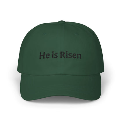 He is Risen Classic Dad Cap | Christian Easter Scripture Embroidered Hat