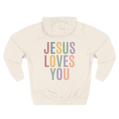 Jesus Loves You Hoodie| Pastel Faith Graphic Hoodie