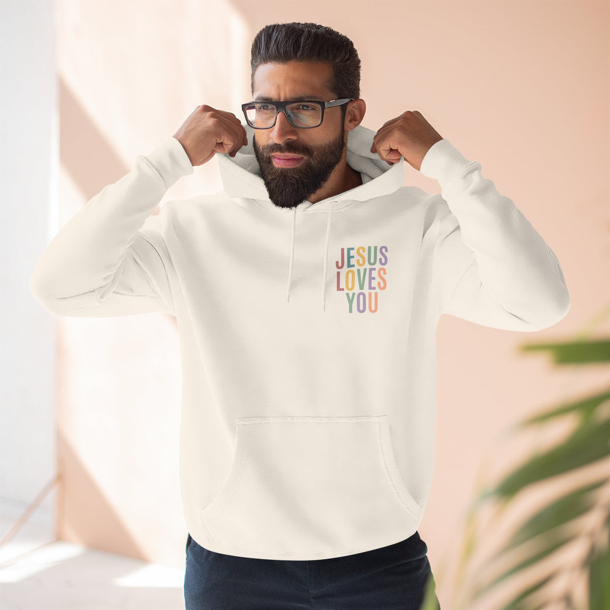 Jesus Loves You Hoodie| Pastel Faith Graphic Hoodie