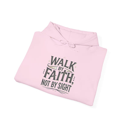 Walk By Faith Hoodie Christian Inspirational Pullover Sweatshirt Hoodie