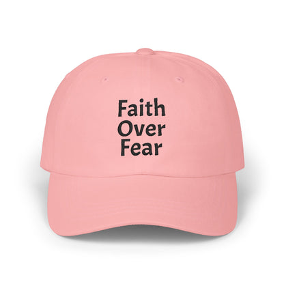 Faith Over Fear Dad Cap | Embroidered Christian Hat