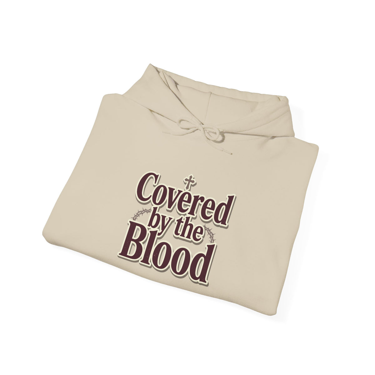 Covered by the Blood Hoodie — Christian Faith Graphic Sweatshirt