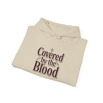 Covered by the Blood Hoodie — Christian Faith Graphic Sweatshirt