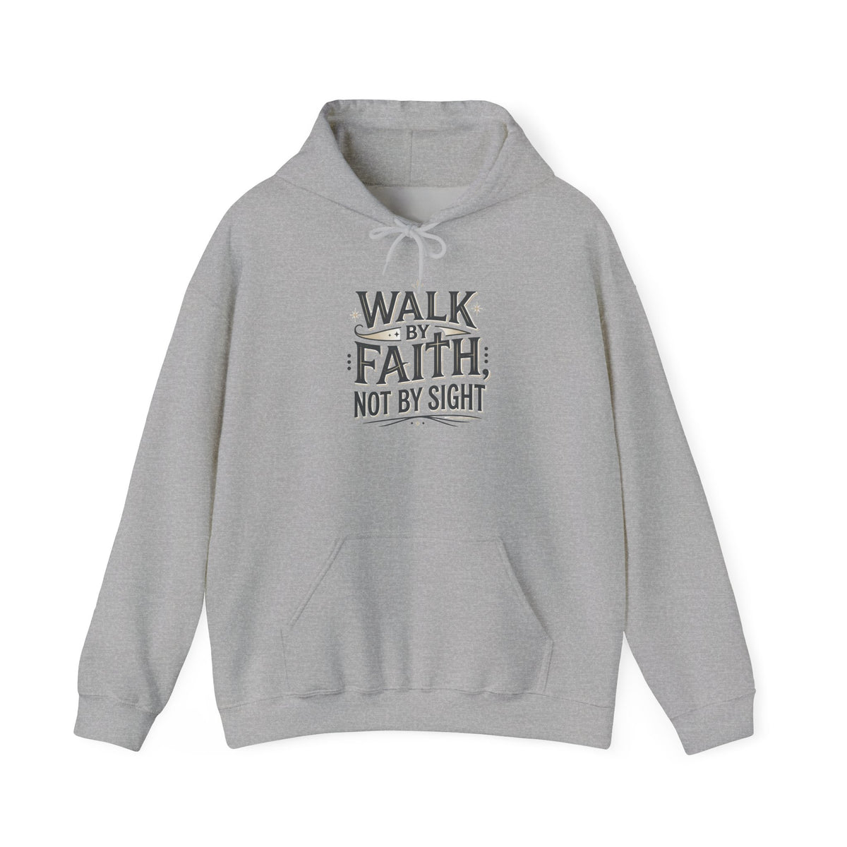 Walk By Faith Hoodie Christian Inspirational Pullover Sweatshirt Hoodie
