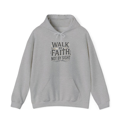 Walk By Faith Hoodie Christian Inspirational Pullover Sweatshirt Hoodie