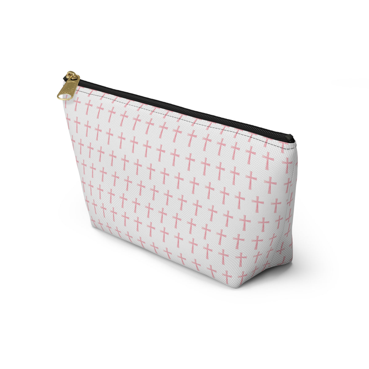 Accessory Pouch w T-bottom, Christian , Coquette, Travel, Makeup, Bible, Journal