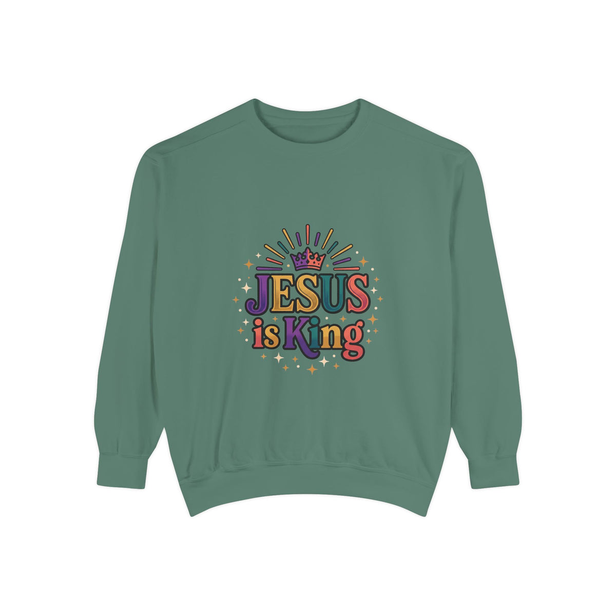 Jesus is King sweatshirt | Christian faith graphic crewneck