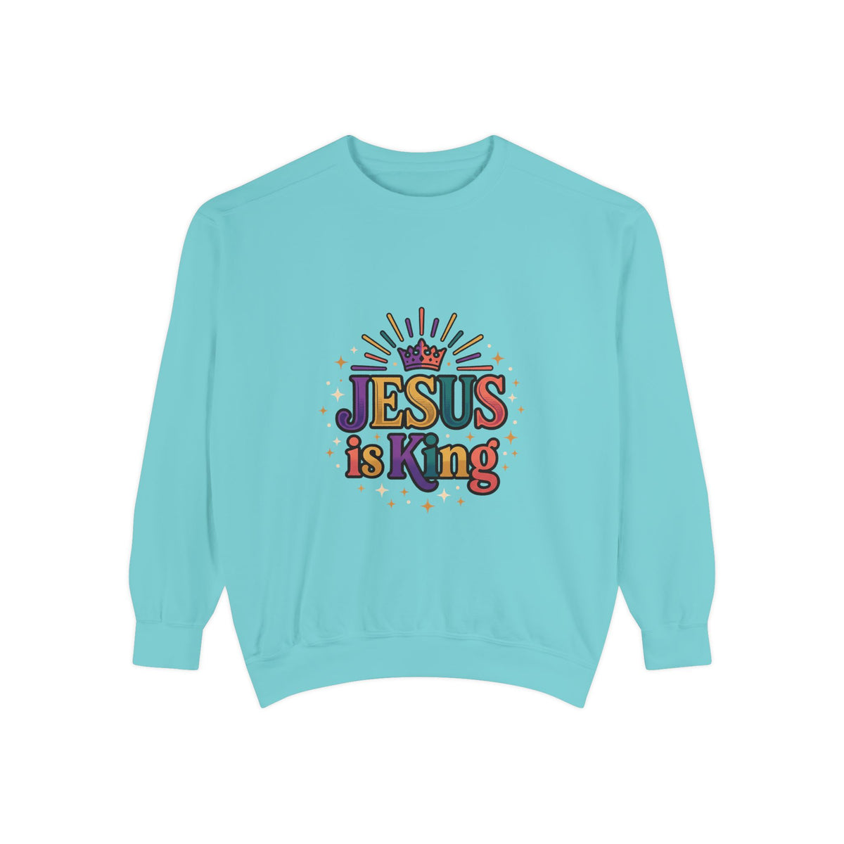Jesus is King sweatshirt | Christian faith graphic crewneck