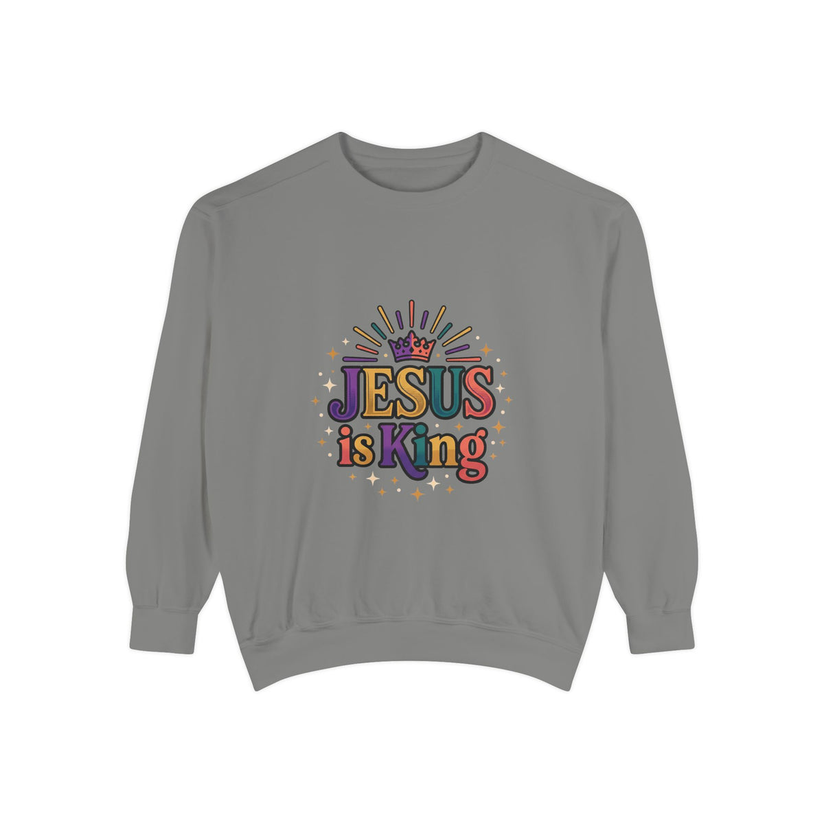 Jesus is King sweatshirt | Christian faith graphic crewneck