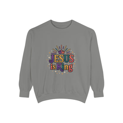 Jesus is King sweatshirt | Christian faith graphic crewneck