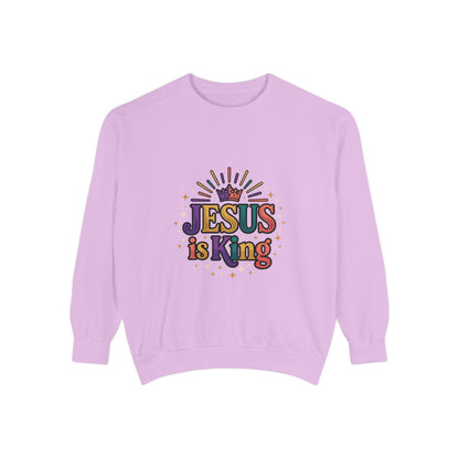 Jesus is King sweatshirt | Christian faith graphic crewneck