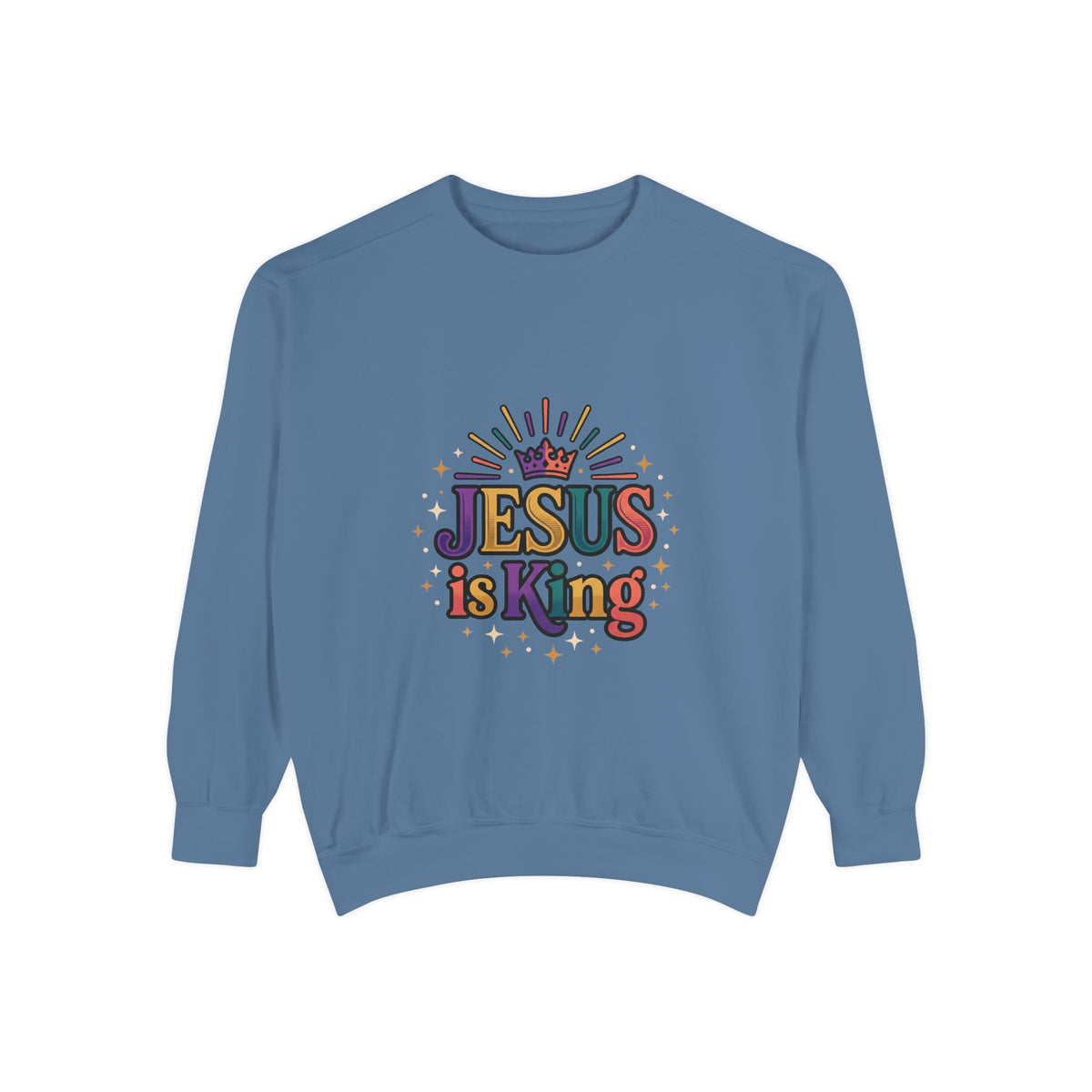 Jesus is King sweatshirt | Christian faith graphic crewneck