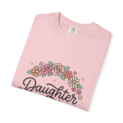 Daughter of Christ floral wreath T-shirt | Christian faith tee