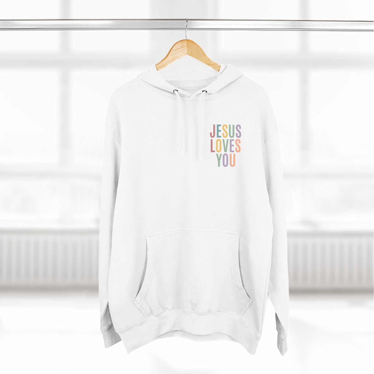 Jesus Loves You Hoodie| Pastel Faith Graphic Hoodie