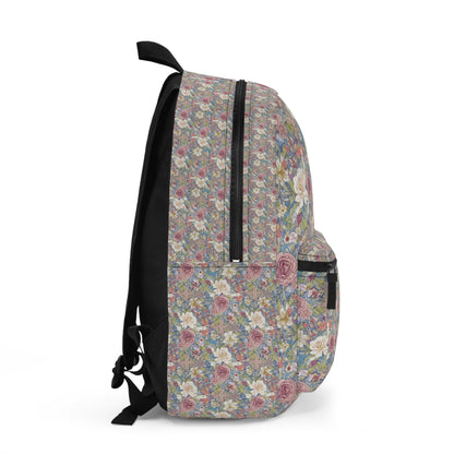 Vintage Floral Backpack – Romantic Rose Garden Print School & Everyday Bag, Christian